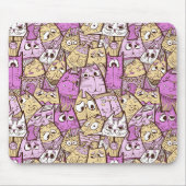 Funny Cartoon Cats Mousepad (Vorne)