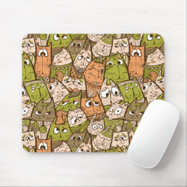 Funny Cartoon Cats Mousepad
