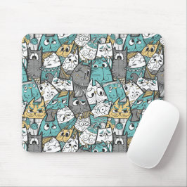 Funny Cartoon Cats Mousepad