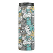 Funny Cartoon Cats Thermosbecher (Rückseite)