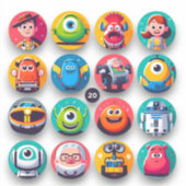 Funny Cartoon Charakter Aufkleber (Vorderseite)