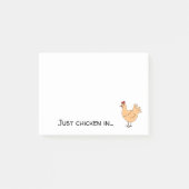 Funny Cartoon Chicken Pucken Hühnchen Lover Post-it Klebezettel (Vorderseite)