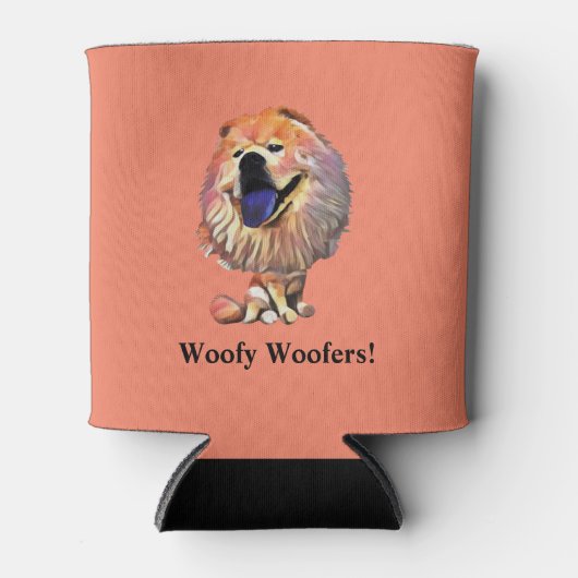 Funny Cartoon Chow Chow Chow kann kühler Dosenkühler (Vorderseite)