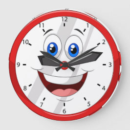 Funny Cartoon Clock Große Wanduhr