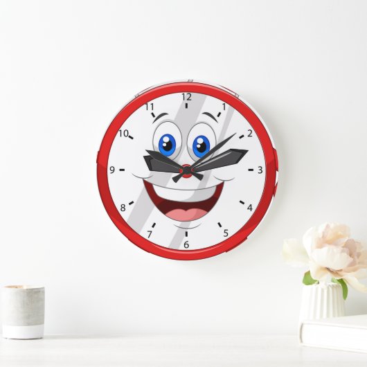Funny Cartoon Clock Große Wanduhr (Zuhause)