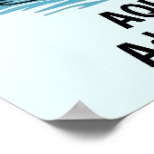 Funny Cartoon Cloud Poster (Ecke)