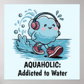 Funny Cartoon Cloud Poster (Vorne)