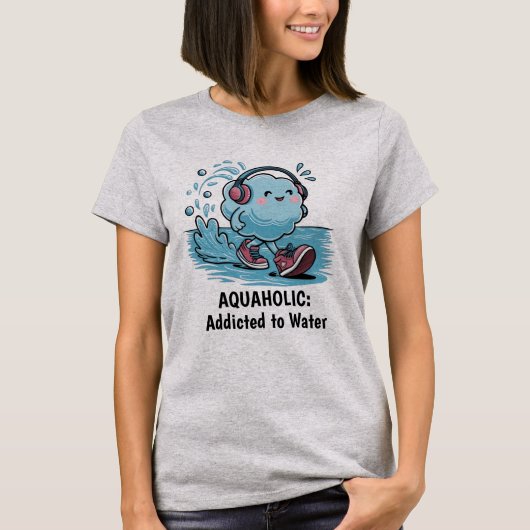 Funny Cartoon Cloud T-Shirt (Vorderseite)