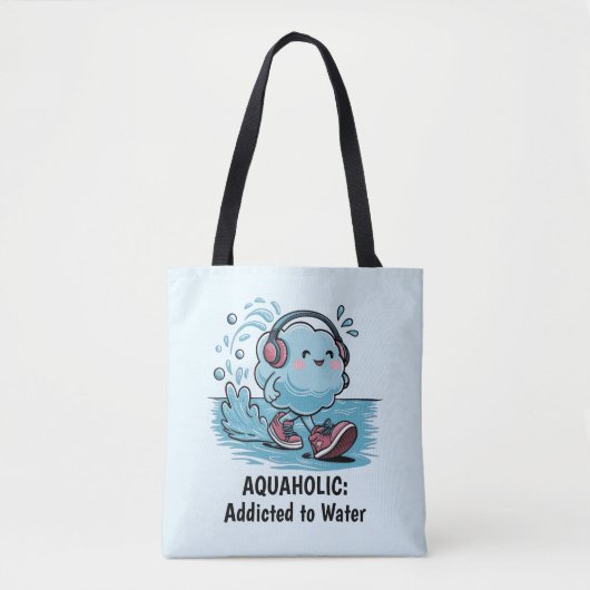Funny Cartoon Cloud Tasche (Vorderseite)