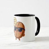 Funny Cartoon Coffee Bean "Don't Talk to Me" Mug Tasse (VorderseiteRechts)