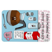 Funny Cartoon Coffee Pub Magnet (Horizontal)