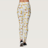 Funny Cartoon Corgi Pattern Leggings (Rückseite)