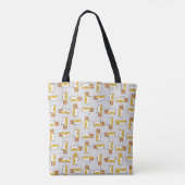 Funny Cartoon Corgi Pattern Tasche (Rückseite)