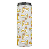 Funny Cartoon Corgi Pattern Thermosbecher (Rückseite)