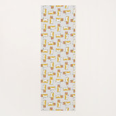 Funny Cartoon Corgi Pattern Yogamatte (Rückseite)