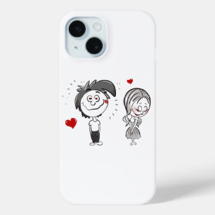 Funny Cartoon Couple Case-Mate iPhone Hülle