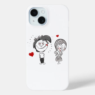 Funny Cartoon Couple Case-Mate iPhone Hülle