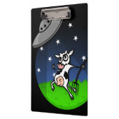 FUNNY CARTOON COW ALIEN ABDUCTION CLIPBOARD KLEMMBRETT (Links)