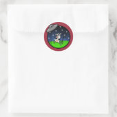 FUNNY CARTOON COW ALIEN UFO ABDUCERS STICKERS (Tasche)