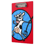 FUNNY CARTOON COW CLIPBOARD KLEMMBRETT (Links)