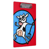 FUNNY CARTOON COW CLIPBOARD KLEMMBRETT (Rechts)