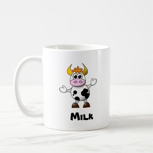Funny Cartoon Cow Kaffeetasse (Links)