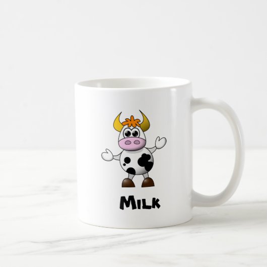Funny Cartoon Cow Kaffeetasse (Rechts)