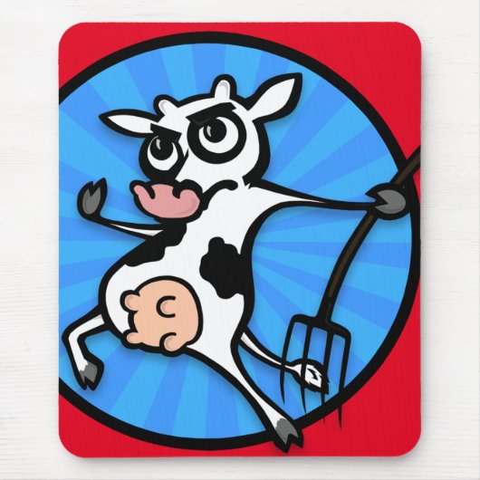 FUNNY CARTOON COW MOUSE PAD MOUSEPAD (Vorne)