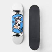 FUNNY CARTOON COW SKATEBOARD (Vorderseite)