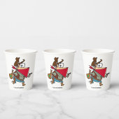 Funny Cartoon Cowboy Bandit Robber Pappbecher