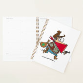Funny Cartoon Cowboy Bandit Robber Planer