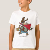 Funny Cartoon Cowboy Bandit Robber T-Shirt (Vorderseite)