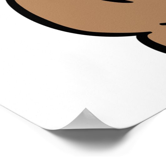 Funny Cartoon Crazy Dog Unglaublich witzig Niedlic Poster (Ecke)