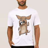 Funny Cartoon Crazy Dog Unglaublich witzig Niedlic T-Shirt (Vorderseite)