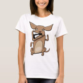 Funny Cartoon Crazy Dog Unglaublich witzig Niedlic T-Shirt (Vorderseite)