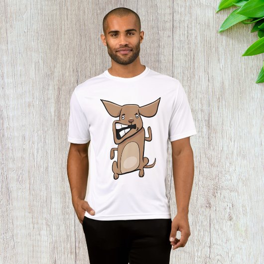 Funny Cartoon Crazy Dog Unglaublich witzig Niedlic T-Shirt