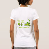 Funny Cartoon Creatures St Paddys Day T Shirts (Rückseite)
