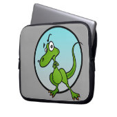 FUNNY CARTOON DINOSAUR LAPTOP SLEEVE (Vorderseite Links)
