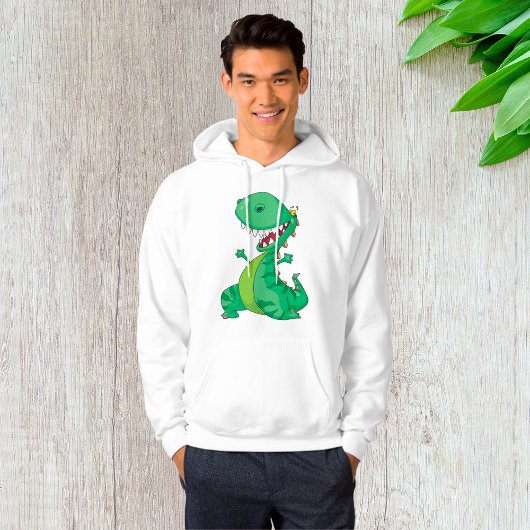 Funny Cartoon Dinosaur Roaring T-Rex Hoodie