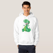 Funny Cartoon Dinosaur Roaring T-Rex Hoodie (Vorne ganz)