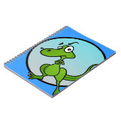 FUNNY CARTOON DINOSAUR SPIRALISCHES NOTEBOOK NOTIZBLOCK (Linke Seite)