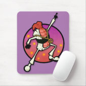 FUNNY CARTOON DISCO SUSHI GRAFIK MOUSE PAD MOUSEPAD (Mit Mouse)