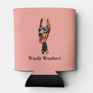 Funny Cartoon Doberman Pinscher Can Cooler Dosenkühler