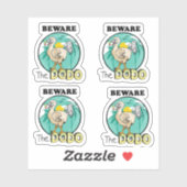 Funny Cartoon dodo Aufkleber (Blatt)