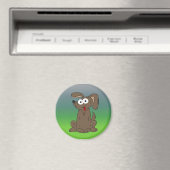Funny Cartoon Dog Bulging Eyes Magnet (In Situ (Geschirrspüler))