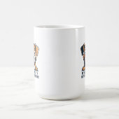 Funny Cartoon Dog Butler Quote Kaffeetasse (Mittel)