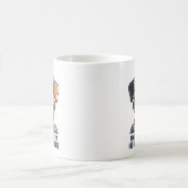Funny Cartoon Dog Butler Quote Kaffeetasse (Mittel)
