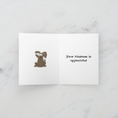 Funny Cartoon Dog Danke (Innenseite)