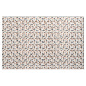 Funny Cartoon Dog Faces Nahtloses Muster Stoff (Fat Quarter (45,7 x 55,9 cm))