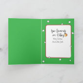 Funny Cartoon Dog Lover Pet Weihnachtskarte Karte (Innenseite)